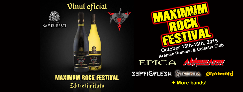 Se lanseaza vinul oficial Maximum Rock Festival